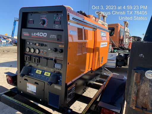 2022 Lincoln Electric LE400 Kubota V1505, Trlr, Cable Rack, Light Kit, ES Decals, T3