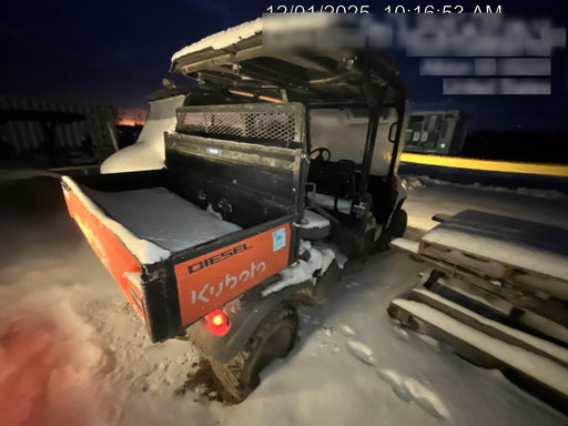 2022 Kubota RTV-X1140W-H Plastic Canopy, Windshield Acrylic Clear, LED Strobe Light, Wire Harness Kit, Back up Alarm