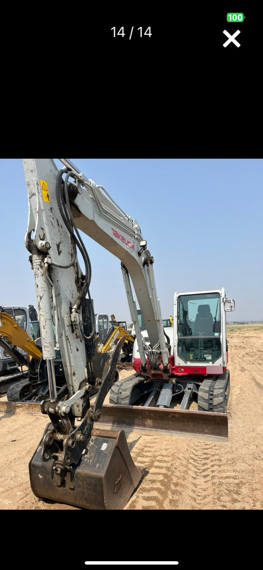 2019 Takeuchi TB290 Cab, AC, Rubber Tracks, Dozer Blade, Travel Alarm, Control Pattern Change Valve, Auxiliary Hydraulics w/18" Quick Coupler Bucket with teeth, 6.2 cu. ft. capacity/24" Quick Coupler Bucket with teeth, 8.6 cu. ft. capacity/36" Quick Coupler Bucket with teeth, 13.4 cu. ft. capacity, Quick Coupler, Hydraulic Thumb Installed