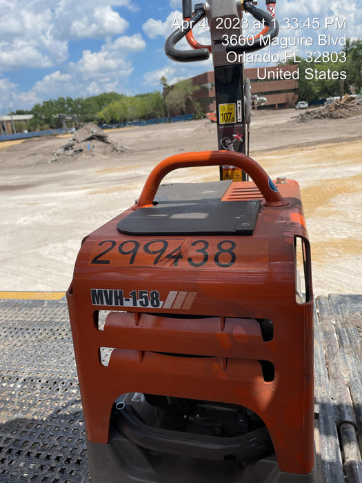 2023 Multiquip MVH158 Honda GX200, 17" Plate, Gas