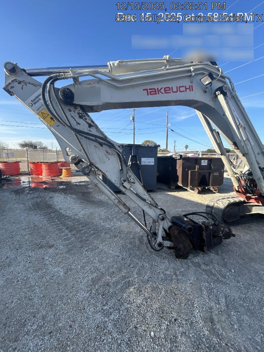 2019 Takeuchi TB290 Cab/Heat/AC w/Rubber Tracks, Auxiliary Hydraulics, Dozer Blade, Manual QC, 18/24/36" Buckets, Hydraulic Thumb Installed