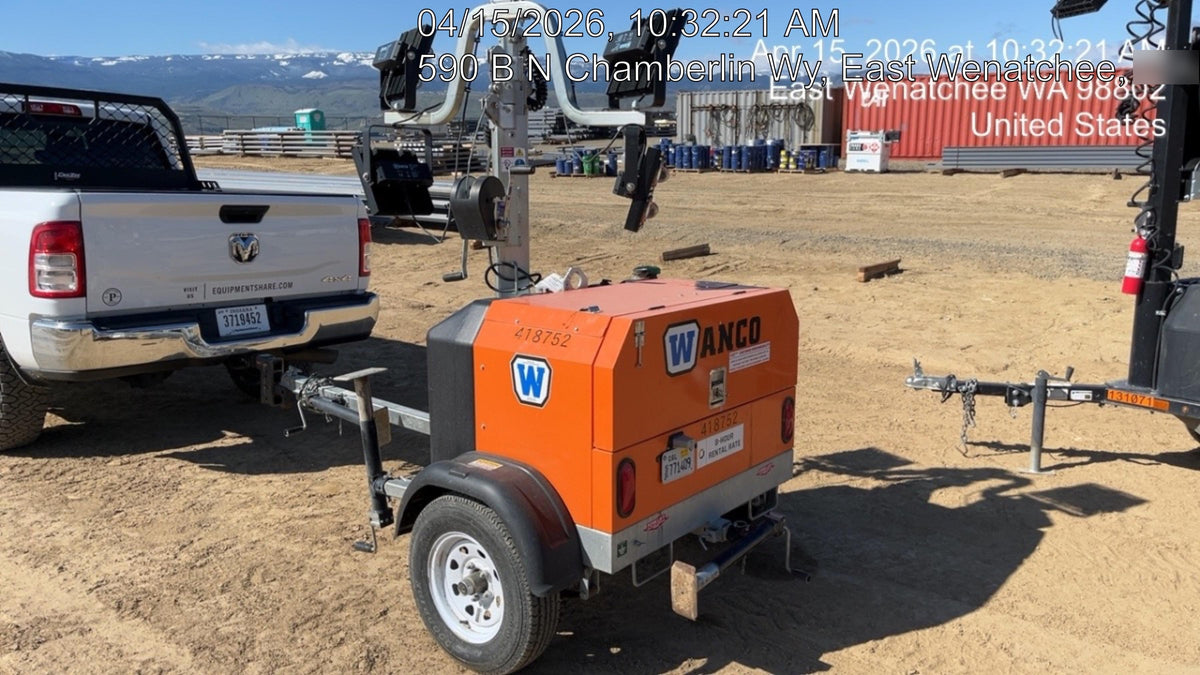 2024 Wanco WLTT-4MM4K Diesel, Deep Sea Controller, Shore Power Plug, Auto Start, (4) 350W LED Floodlights, 4kW Generator, 60 Gal Fuel Tank, 2" Ball, T3