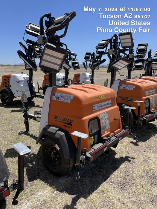 2024 Generac MLT2 Diesel, Flex Switch 120V Input, Powerzone Controller, 
(4) 320W LED Lights, 4kW Generator, 39.9 Gal Fuel Tank, 2" Ball, T3