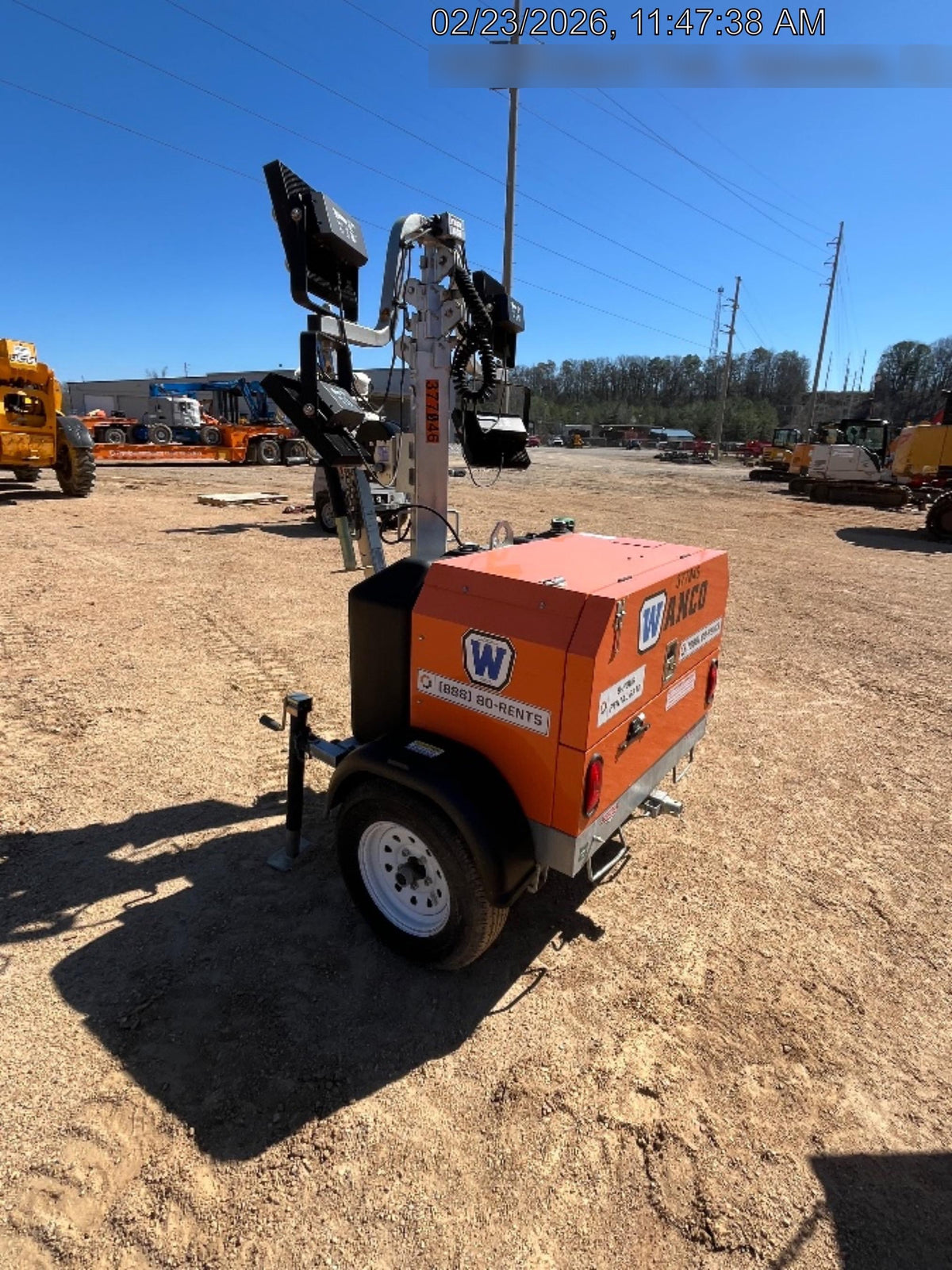 2023 Wanco WLTT-4MM4K Diesel, Deep Sea Controller, Shore Power Plug, Auto Start, (4) 350W LED Floodlights, 4kW Generator, 60 Gal Fuel Tank, 2" Ball, T3