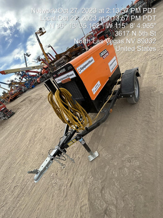 2022 Lincoln Electric LE400 Kubota V1505, Trlr, Cable Rack, Light Kit, ES Decals, T3