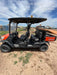 Kubota RTV-X1140W-H 4wd Utility Cart, LED Strobe, Windshield Tempered Glass, Pastic Canopy, Wire Harness Kit, Backup Alarm