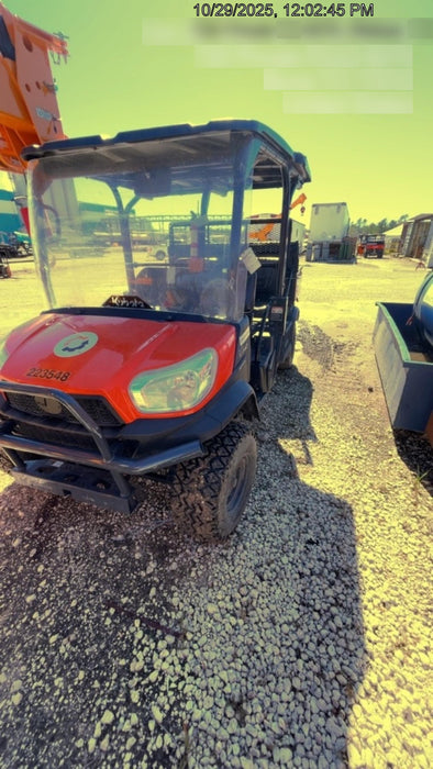 2022 Kubota RTV-X1140W-H Plastic Canopy, Windshield Acrylic Clear, LED Strobe Light, Wire Harness Kit, Back up Alarm