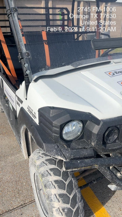 2022 Kawasaki Mule PRO-DXT Standard Options, Backup Alarm, Beacon, Plastic Hard Top, Poly Windshield, Horn Kit