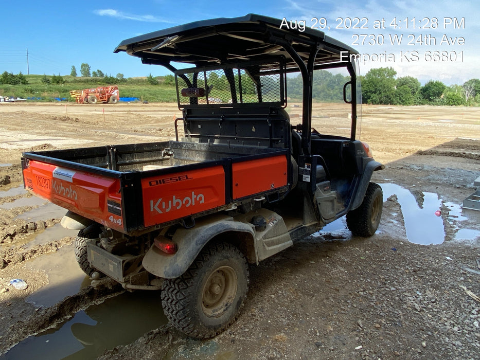2022 Kubota RTV-X1140W-H Plastic Canopy, Windshield Acrylic Clear, LED Strobe Light, Wire Harness Kit, Back up Alarm