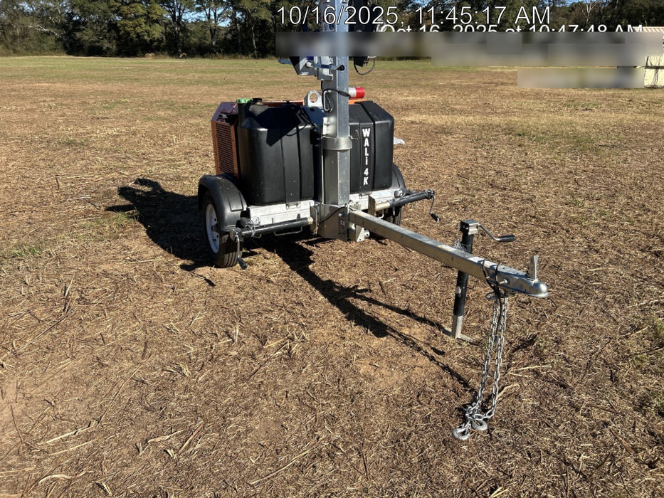 2025 Wanco WLTT-4MM4K Diesel, Mitsubishi L2E, 9.0HP @1800 rpm, Deep Sea Controller, Shore Power Plug, Auto Start, (4) 350W LED Floodlights, 4kW Generator, 60 Gal Fuel Tank, 2" Ball, T3