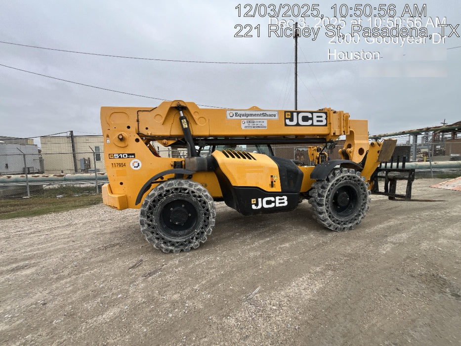 2020 JCB 510-56 Cab/Heat/Air, Solid Tires, Work Lights, Beacon, Aux Hydraulics, Back up Alarm, Lifting Eye, ES Decals