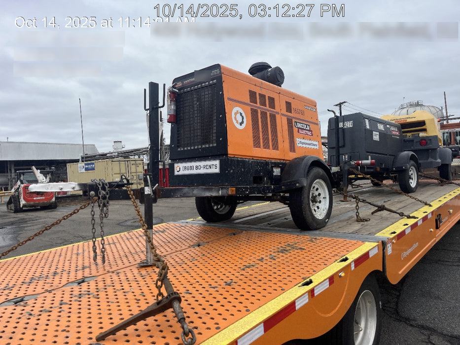 2021 Lincoln Electric Vantage 549X Ready Pak 3, ORANGE (includes trailer, cable rack, fender light kit)