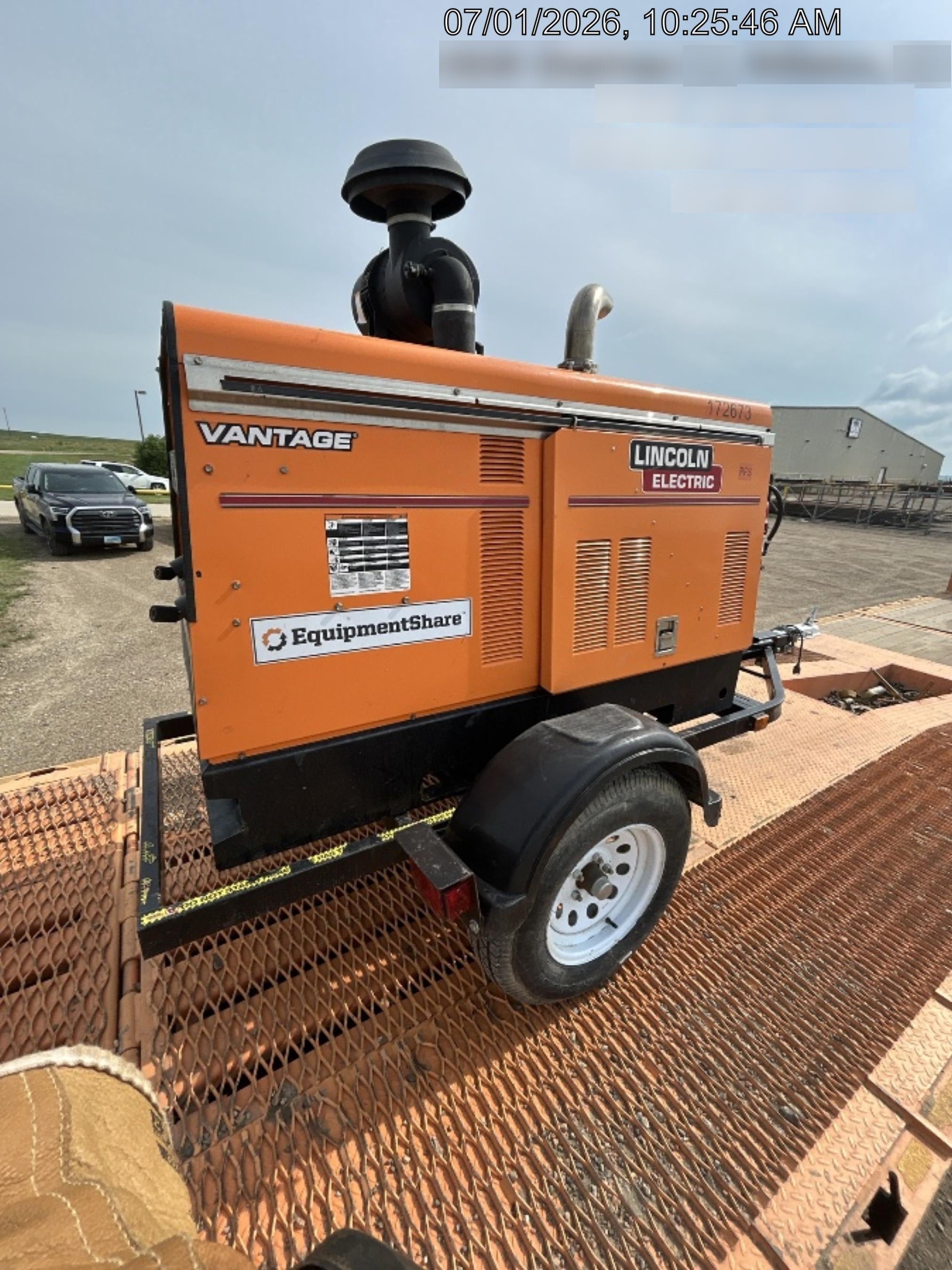 2021 Lincoln Electric Vantage 549X Ready Pak 3, ORANGE (includes trailer, cable rack, fender light kit)