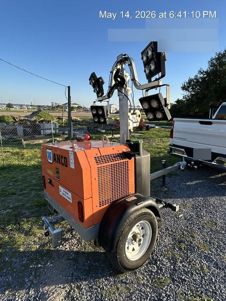 2023 Wanco WLTT-4MM4K Diesel, Deep Sea Controller, Shore Power Plug, Auto Start, (4) 350W LED Floodlights, 4kW Generator, 60 Gal Fuel Tank, 2" Ball, T3
