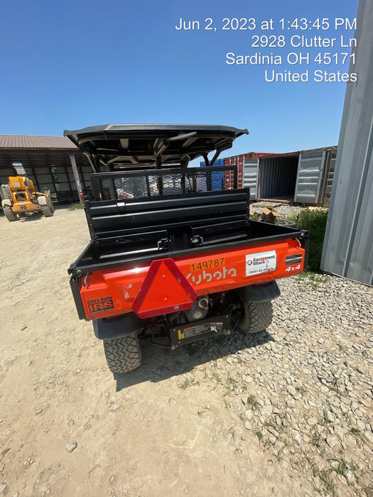 2022 Kubota RTV-X1140W-H Plastic Canopy, Windshield Acrylic Clear, LED Strobe Light, Wire Harness Kit, Back up Alarm