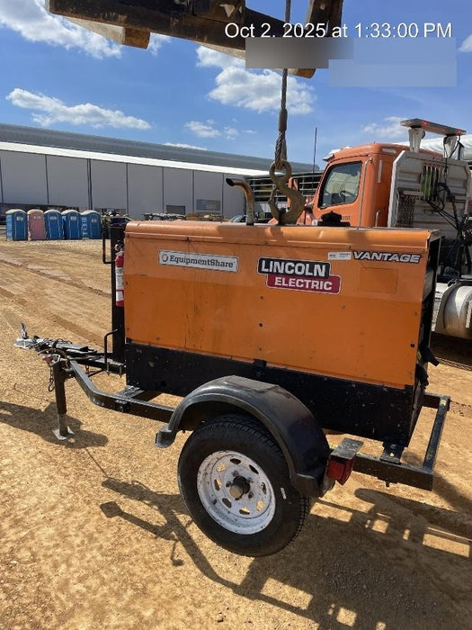2021 Lincoln Electric Vantage 322 Vantage 322 Ready Pak 3 w/ Decals, ORANGE (includes trailer, cable rack, fender light kit) NO Telematics