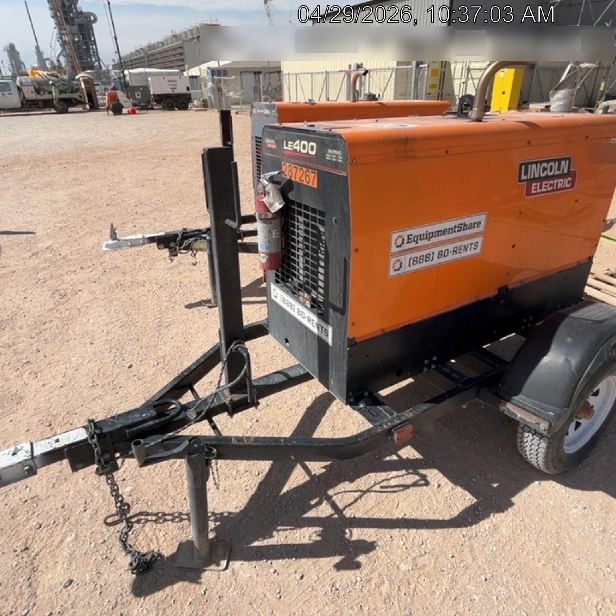 2023 Lincoln Electric LE400 Kubota V1505, Trlr, Cable Rack, Light Kit, ES Decals, T3