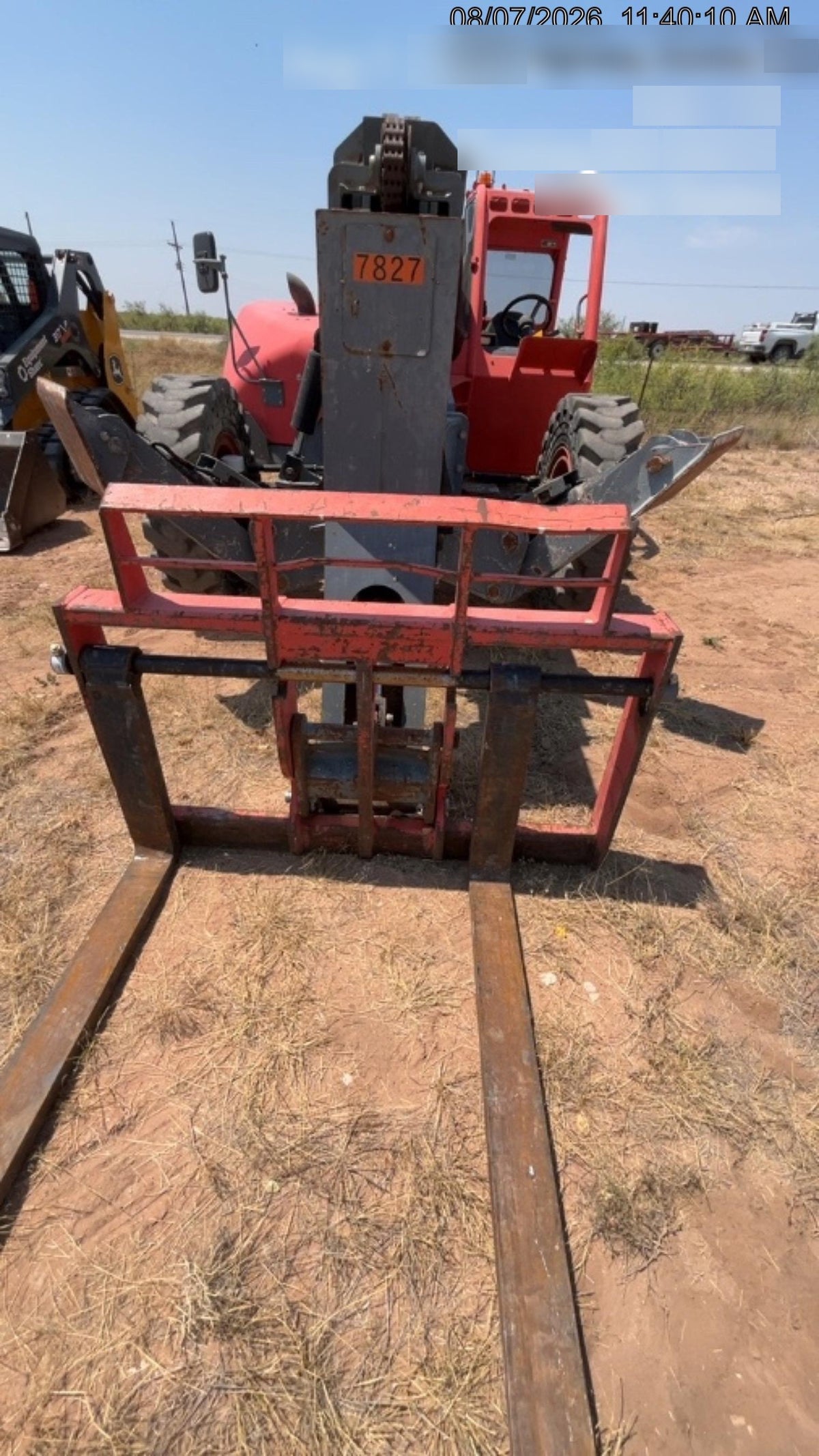 2018 Skyjack SJ1056 TH Skyjack 1056 TH Telehandler w/Open ROPS, Work Lights/Beacon, Solid Tires, 60" Carriage and Forks