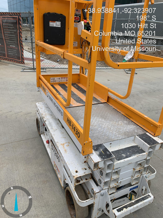 Custom Equipment HB-1430 Hy-Brid Scissor Lift
Platform capacity up to 670 lbs
Working height up to 20 ft
Weighs under 1,700 lbs
Non-marking wheels