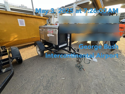 2019 Lincoln Electric Vantage 322 Ready-Pak 3, Two Wheel Trailer, Fender and Light Kit, Cable Rack