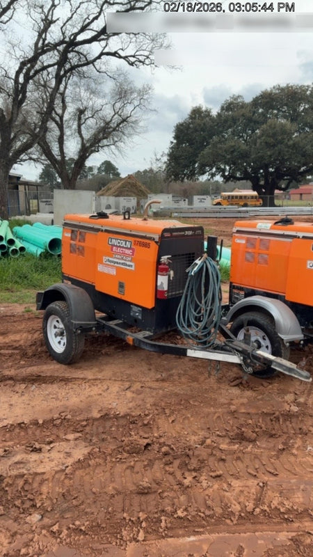 2021 Lincoln Electric Vantage 322 Vantage 322 Ready Pak 3 w/ Decals, ORANGE (includes trailer, cable rack, fender light kit) NO Telematics