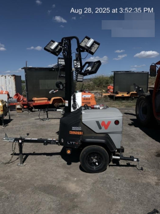 2022 Allmand NLV3GR (4) LED Light Fixture 350W, 23' Vertical Mast, 3kW Prime, Towable, Deep Sea L401, Leveling Jacks, Yanmar T4F 5.8hp