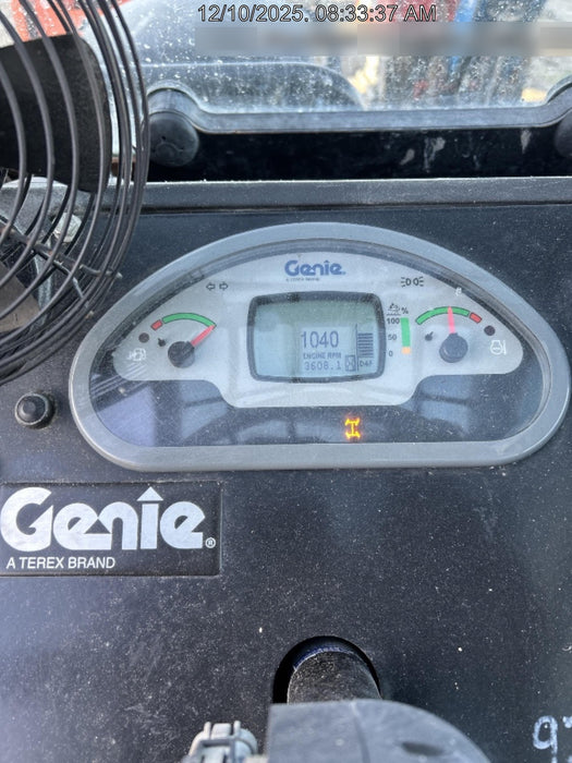 2019 Genie GTH-1056 Cab/Heat/AC, Solid RT Tires, LED Work Lights, Beacon 60" QA Carriage, 60" Forks