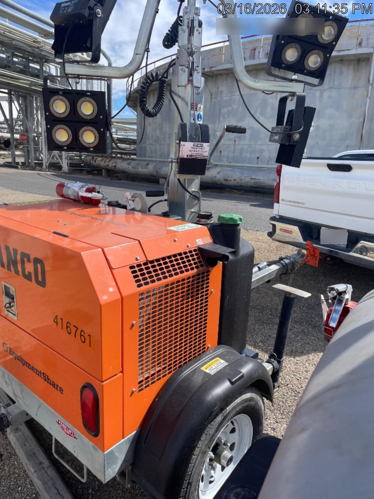 2024 Wanco WLTT-4MM4K Diesel, Deep Sea Controller, Shore Power Plug, Auto Start, (4) 350W LED Floodlights, 4kW Generator, 60 Gal Fuel Tank, 2" Ball, T3