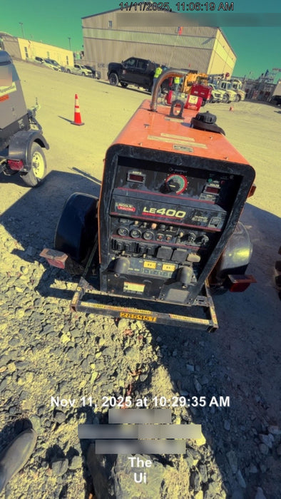 2022 Lincoln Electric LE400 Kubota V1505, Trlr, Cable Rack, Light Kit, ES Decals, T3