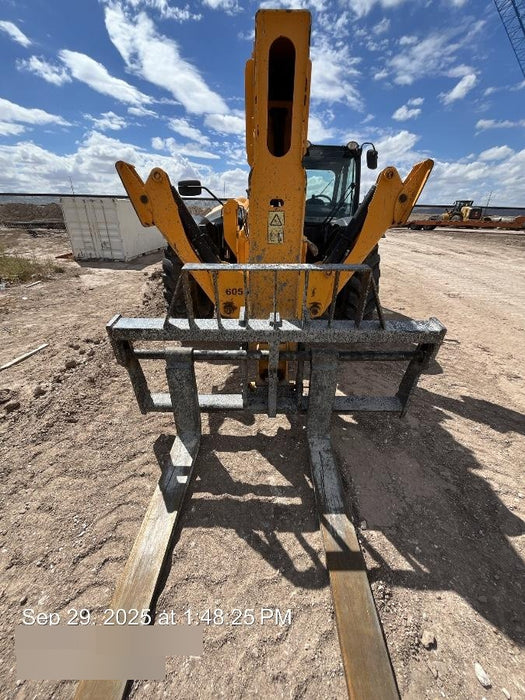 2020 JCB 510-56 Cab/Heat/Air, 74 HP, Solid Tires, STD Worklight, Beacon, Aux Hydraulics, Lifting Eye, Back up Alarm w/66" Carriage/60" Forks