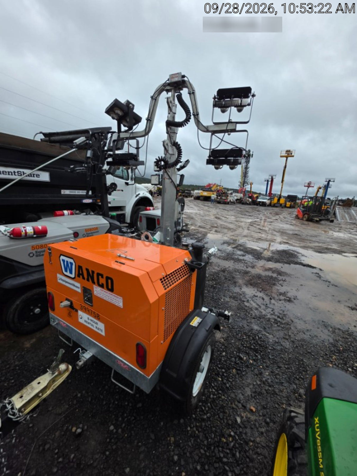 2024 Wanco WLTT-4MM4K Diesel, Deep Sea Controller, Shore Power Plug, Auto Start, (4) 350W LED Floodlights, 4kW Generator, 60 Gal Fuel Tank, 2" Ball, T3