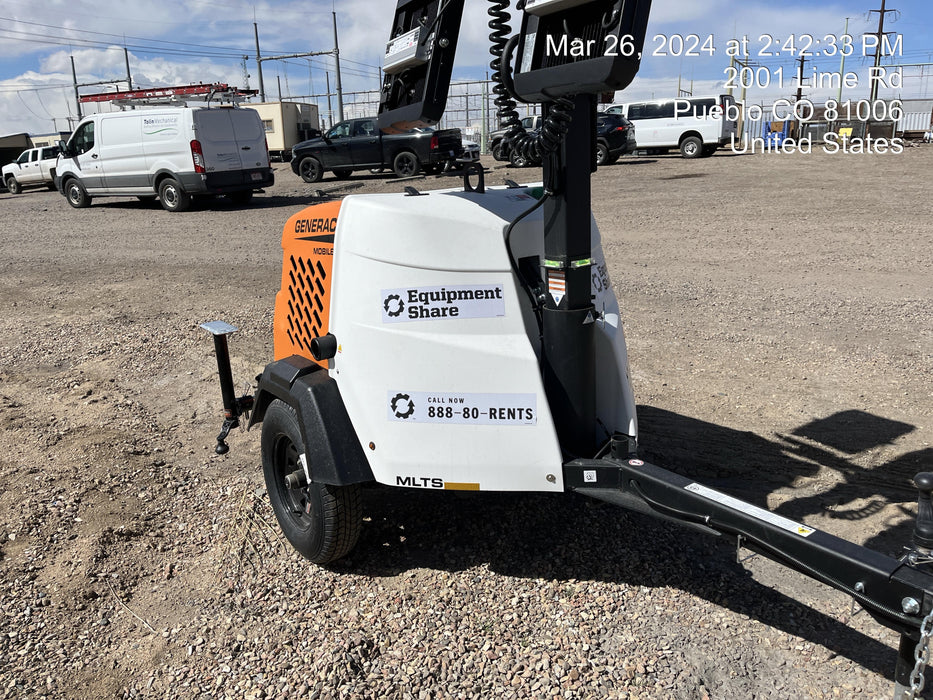 2023 Generac MLT2 Diesel, Flex Switch 120V Input, Powerzone Controller, 
(4) 320W LED Lights, 4kW Generator, 39.9 Gal Fuel Tank, 2" Ball, T3