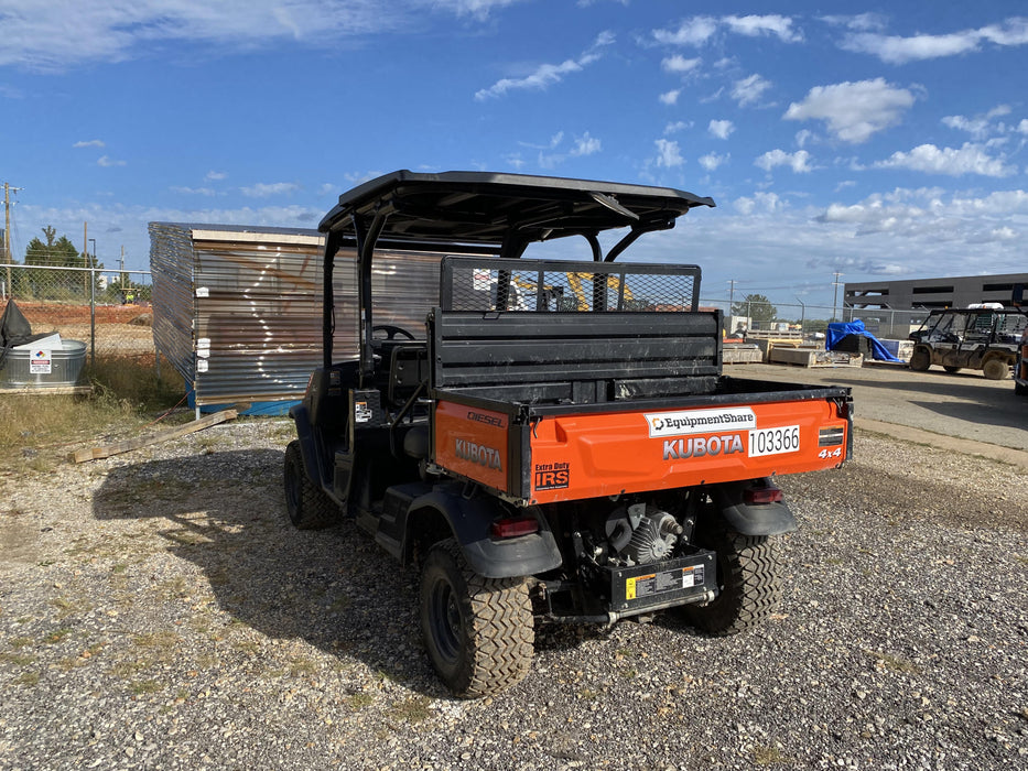 2020 Kubota RTV-X1140W-H 4WD utility cart -LED strobe -Windshield tempered glass -Plastic canopy -Wire harness kit -Backup alarm