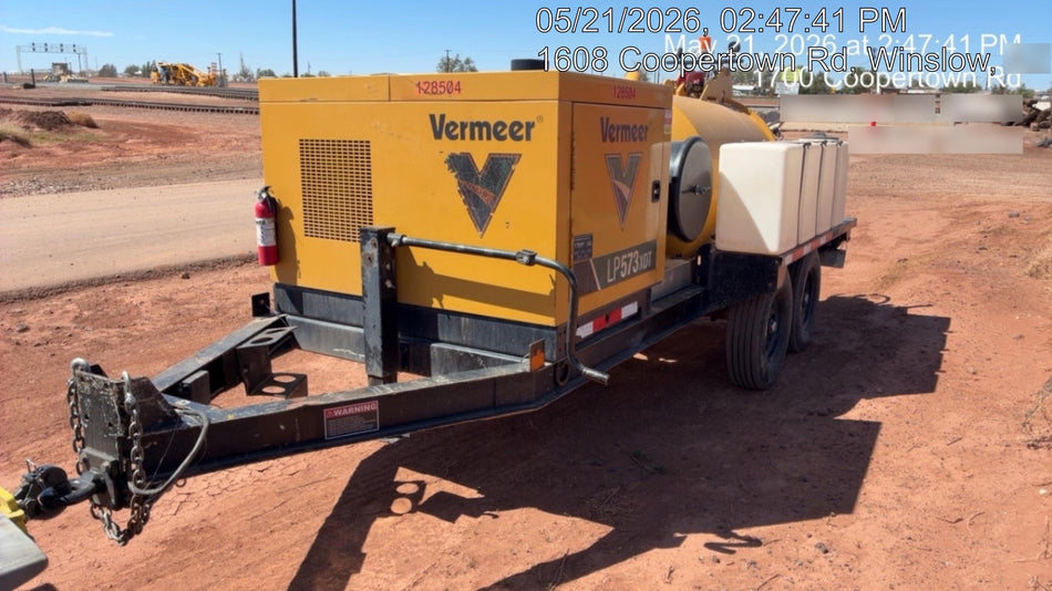 2020 Vac-Tron LP573XDT Tier 4 Kohler Diesel Engine, 500 Gallon Debris Tank w/ Hydraulic Tilt, two (2) 100 Gallon Water Tanks, Low Profile Torsion Axles (12,000 GVWR), Manual Jack Trailer