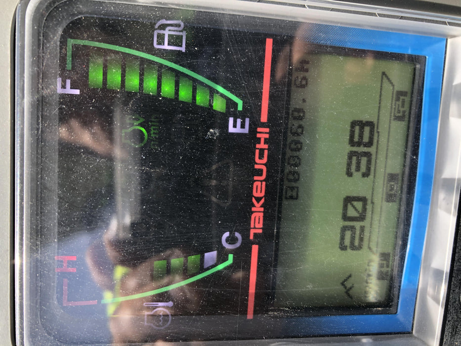 2019 Takeuchi TB260 Canopy, Standard Blade, Auxiliary hydraulics Manual QC, Hydraulic thumb, 12" ,18", 24" Bucket