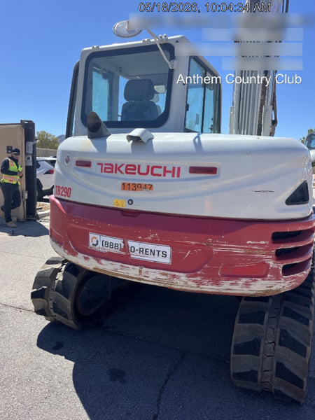 2020 Takeuchi TB290C Cab/Heat/Air, Rubber Tracks, Manual TAG QC