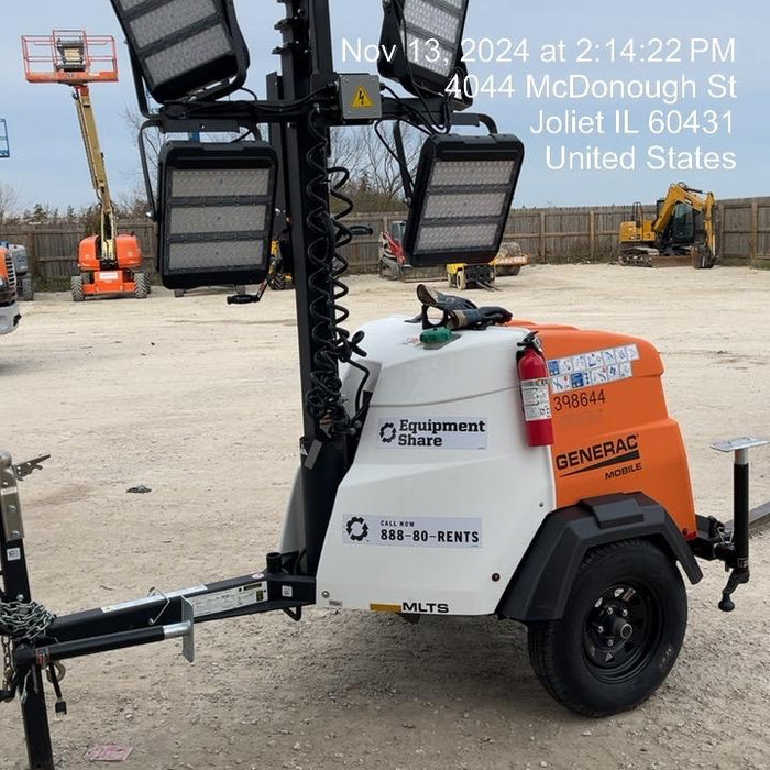 2024 Generac MLT2 Diesel, Flex Switch 120V Input, Powerzone Controller, 
(4) 320W LED Lights, 4kW Generator, 39.9 Gal Fuel Tank, 2" Ball, T3