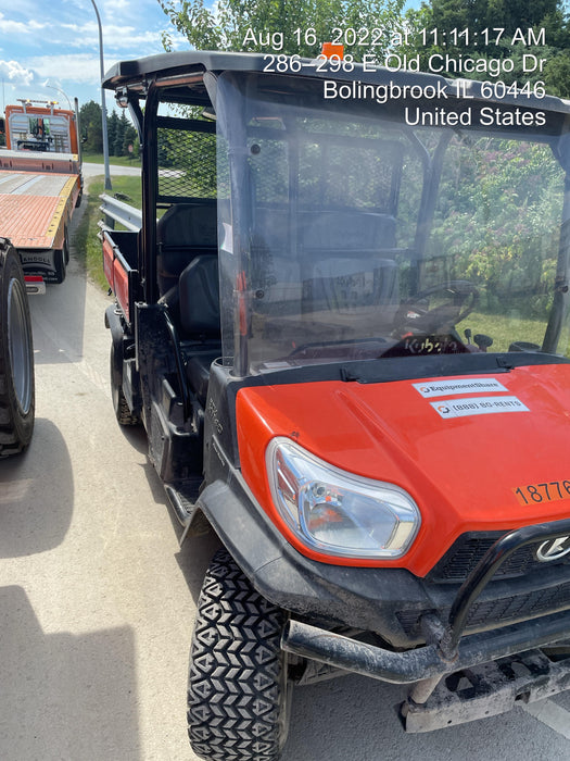 2022 Kubota RTV-X1140W-H Plastic Canopy, Windshield Acrylic Clear, LED Strobe Light, Wire Harness Kit, Back up Alarm