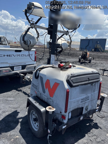 2018 Wacker Neuson LTV6L-MH Wacker Neuson LTV6L Mobile Light Tower w/Fuel Level Sensor Installed