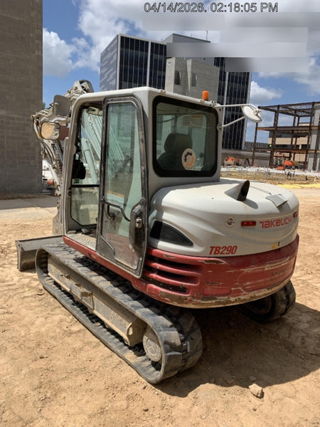 2019 Takeuchi TB290 Takeuchi TB290 Cab/Heat/AC w/Rubber Tracks, Auxiliary Hydraulics, Dozer Blade, Manual QC