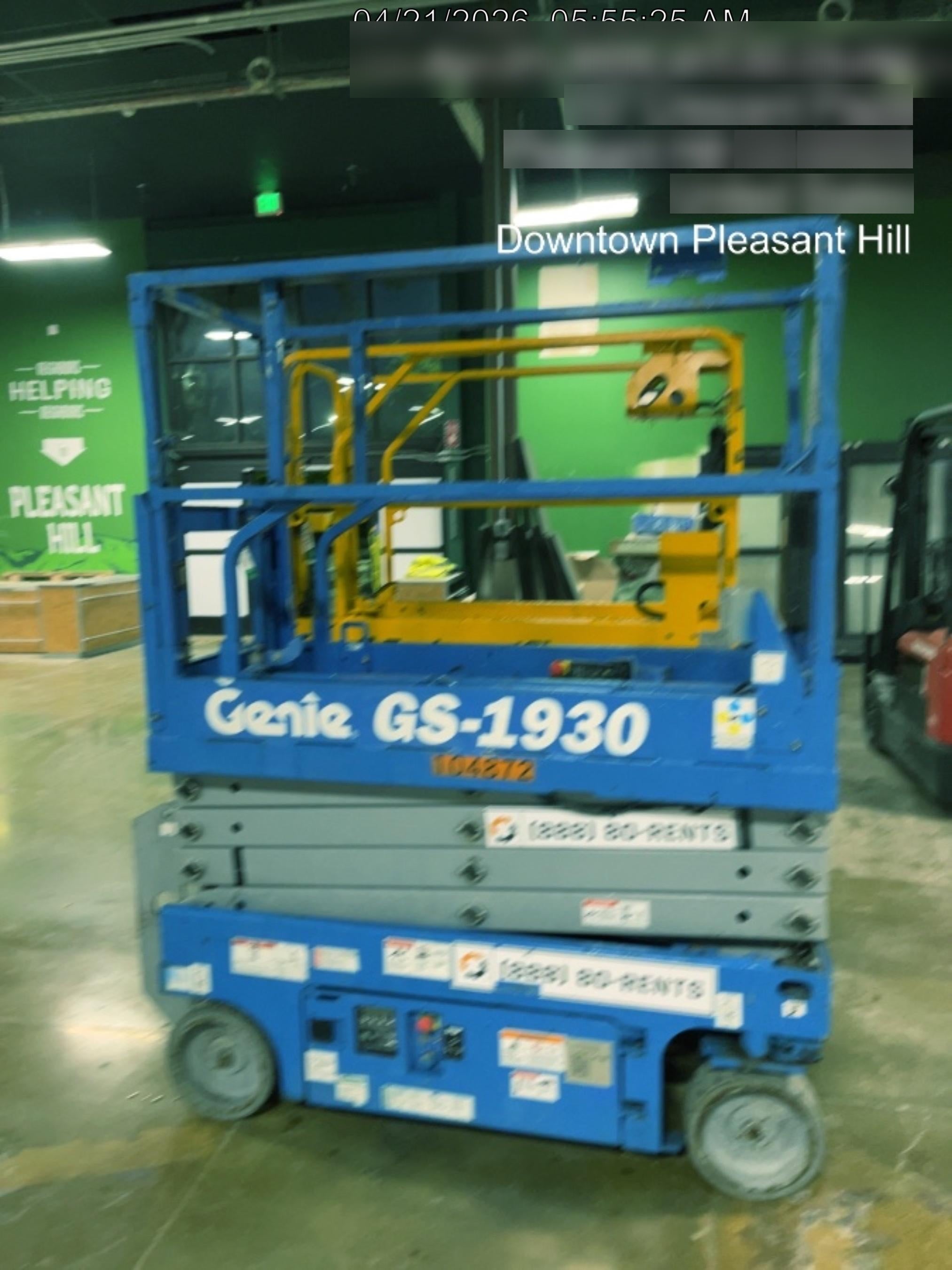 2020 Genie GS-1930 Solid Non Marking Tires, Beacon, Folding rails with half height swing gate, 800W Inverter