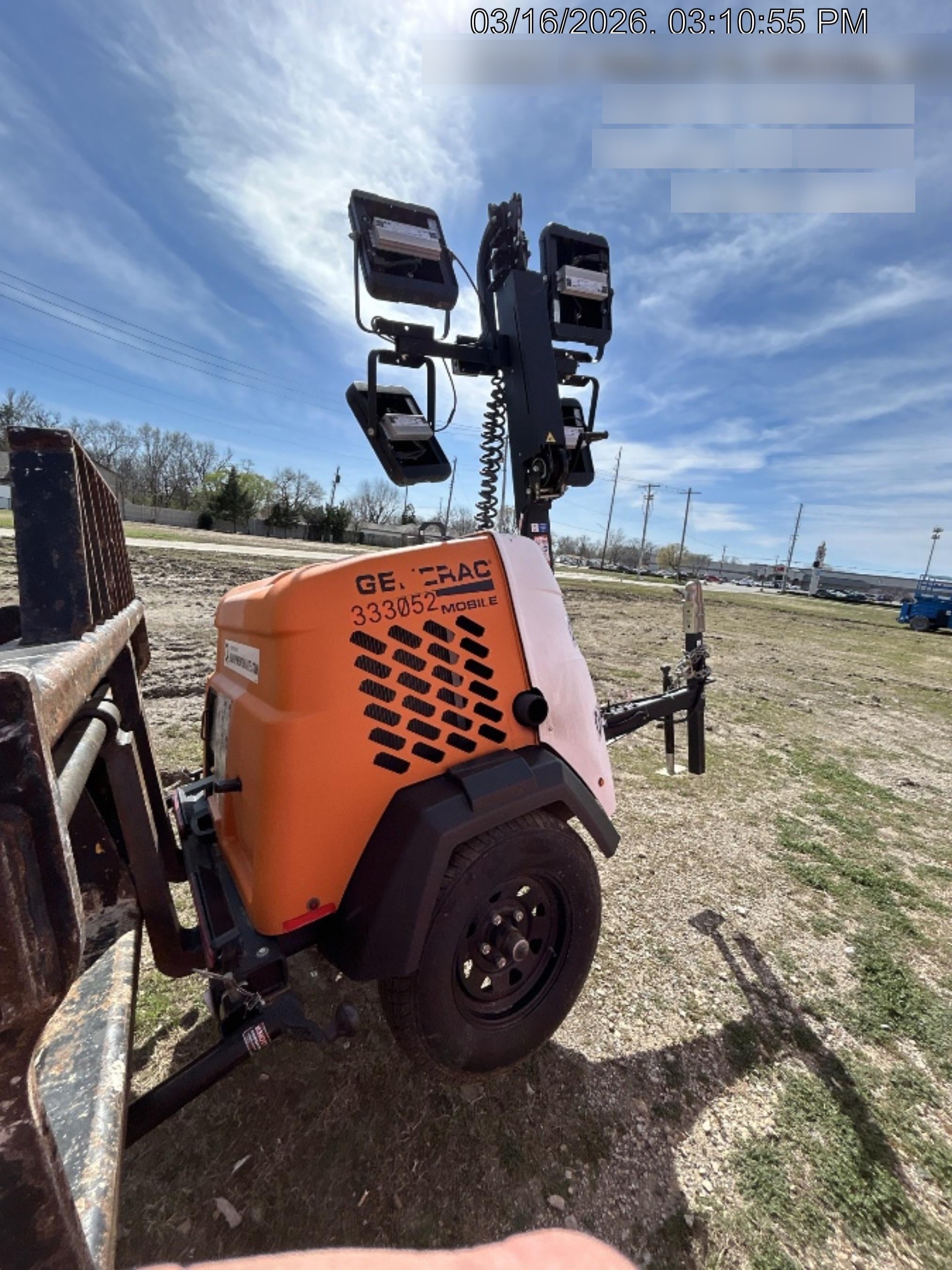 2023 Generac MLT2 Diesel, Flex Switch 120V Input, Powerzone Controller, (4) 320W LED Lights, 4kW Generator, 39.9 Gal Fuel Tank, 2" Ball, T3