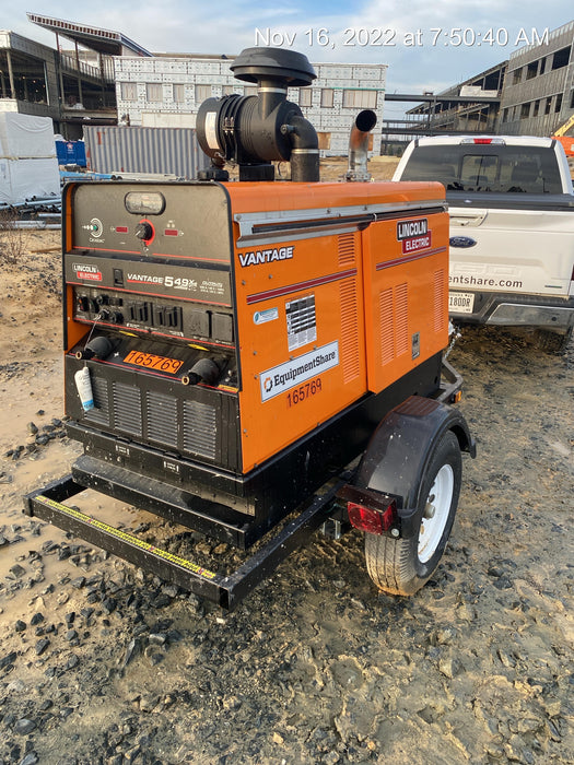 2021 Lincoln Electric Vantage 549X Ready Pak 3, ORANGE (includes trailer, cable rack, fender light kit)