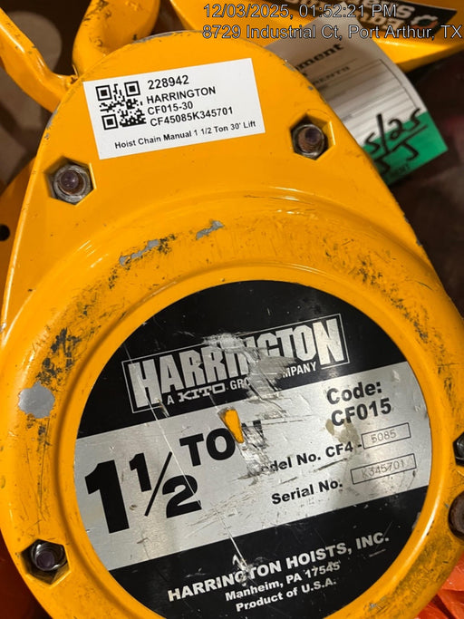 2022 HARRINGTON CF015-30