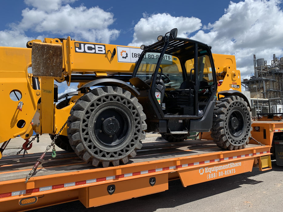2020 JCB 510-56 Canopy, Solid Tires, Work Lights, Beacon, Aux Hydraulics, Back up Alarm, Lifting Eye, ES Decals
