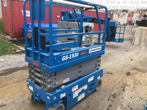 2019 Genie GS-1930 Fixed Rails with Chain Entry