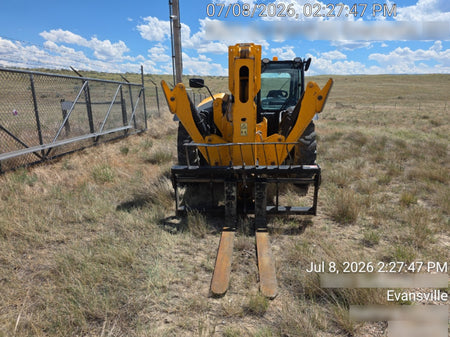 2019 JCB 512-56 Cab/Heat/Air, 109 HP, Solid Tires, STD Worklight, Beacon, Aux Hydraulics, Lifting Eye, Back up Alarm w/66" Carriage/60" Forks