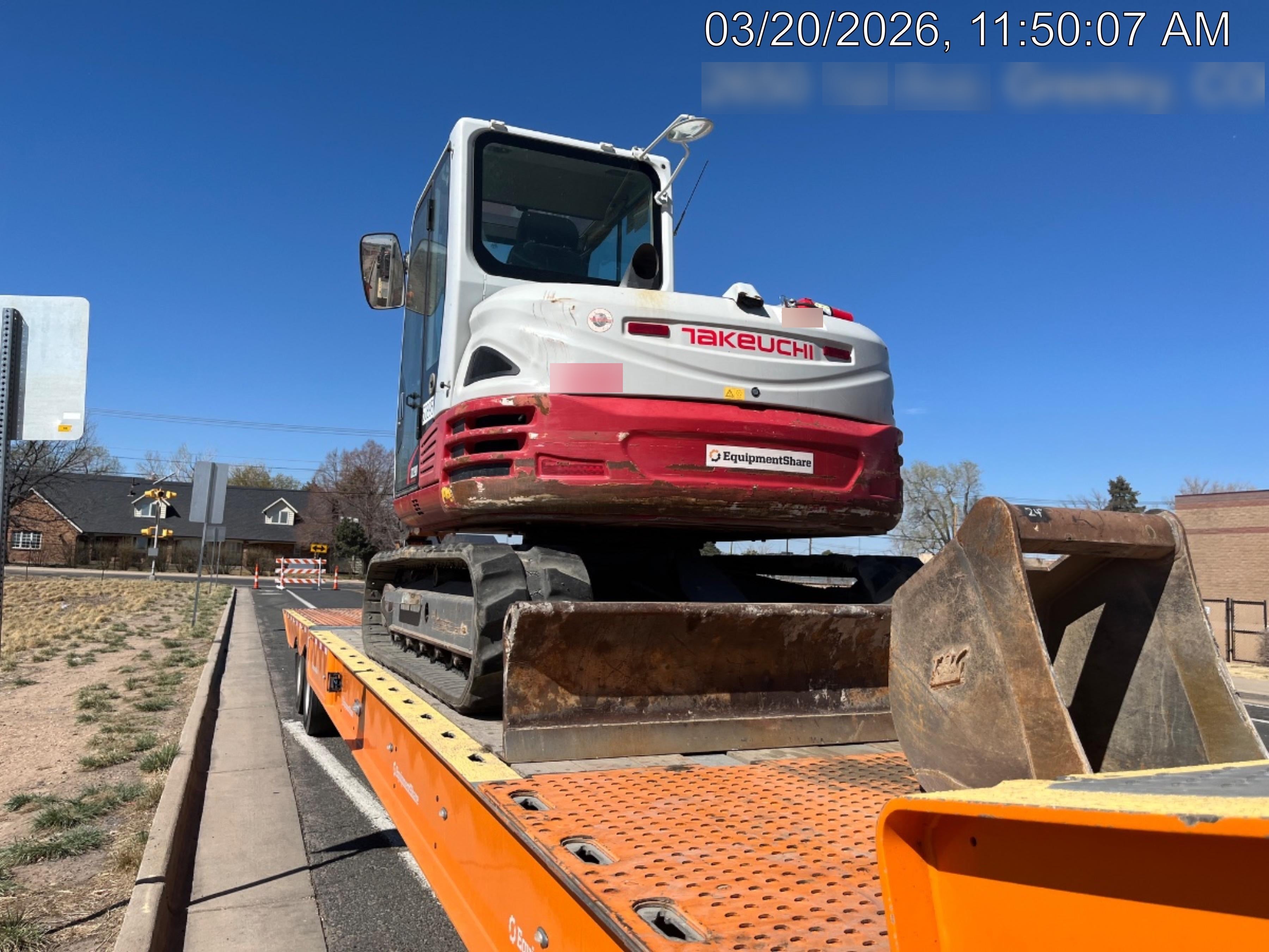 2019 Takeuchi TB290 Cab, AC, Rubber Tracks, Dozer Blade, Travel Alarm, Control Pattern Change Valve, Auxiliary Hydraulics w/18" Quick Coupler Bucket with teeth, 6.2 cu. ft. capacity/24" Quick Coupler Bucket with teeth, 8.6 cu. ft. capacity/36" Quick Coupler Bucket with teeth, 13.4 cu. ft. capacity, Quick Coupler, Hydraulic Thumb Installed