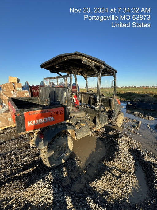 2019 Kubota RTV-X1140 4wd Utility Cart, LED Strobe, Windshield Tempered Glass, Plastic Canopy, Wire Harness Kit, Backup Alarm