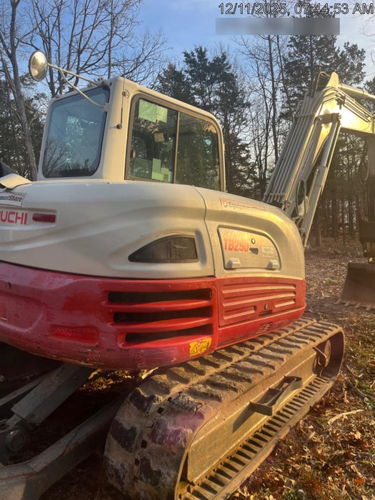 2019 Takeuchi TB290 Cab/Heat/AC Rubber tracks, Dozer blade, Travel alarm, Auxiliary hydraulics Manual QC, Hydraulic thumb, 18", 24", and 36" Buckets